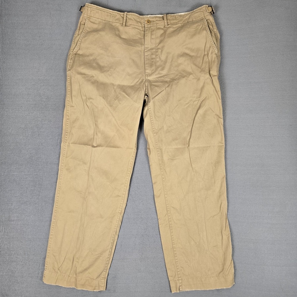 Polo Ralph Lauren Pants Mens 38x30 Army Chino Standard Issue Army Military Khaki
